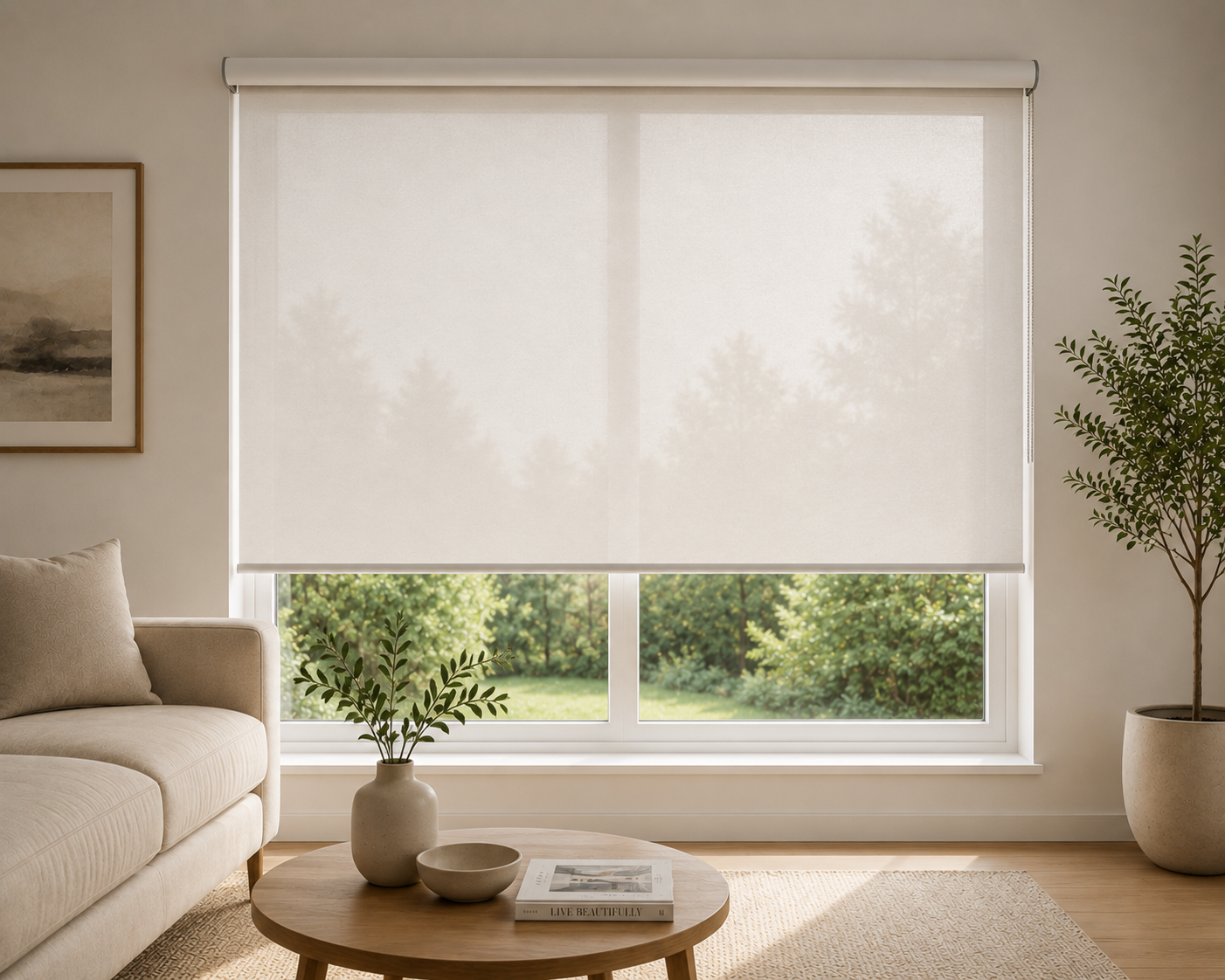 Roller shades Surrey Langley installation